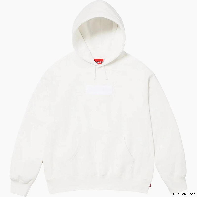 Supreme Monogram Logo hoodie Gray Red Oversized for Layered Styling