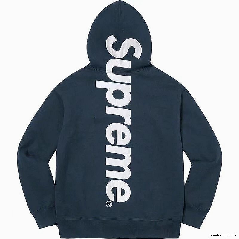 Supreme Premium Style Logo hoodie Gray Red Oversized for Resort Outfits