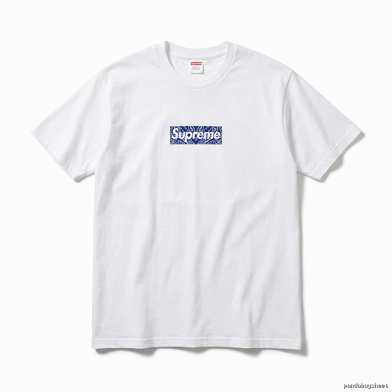 Supreme Print Simple White T-shirt