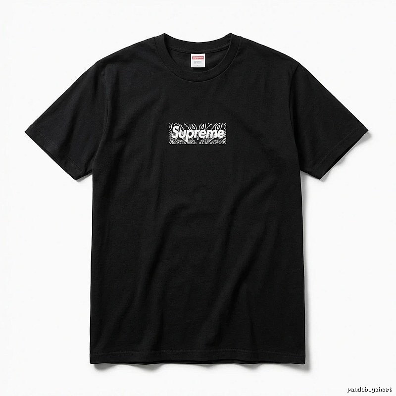 Supreme - printed trendy black T - shirt