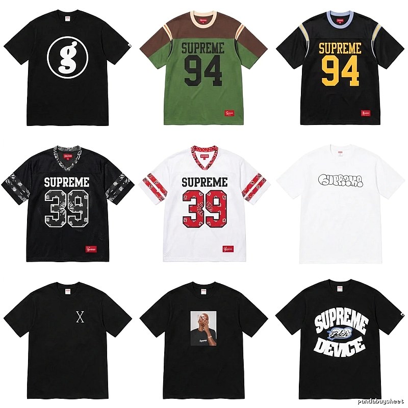 Supreme retro style black T-shirt