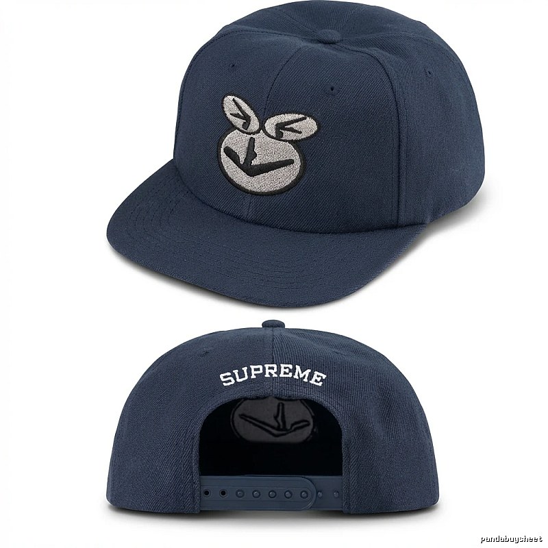 Supreme Simple and Trendy Brand Dark Blue Hat
