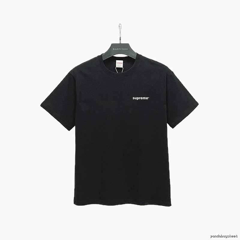 Supreme Small Logo Series Street Style Black T-Shirt