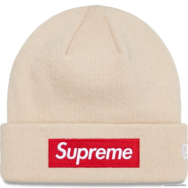 Supreme solid color simple style beige hat