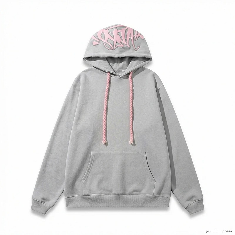 SynaWorld Graffiti Style Light Gray Hoodie