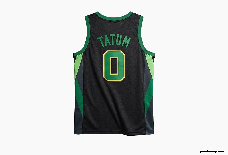 Tatum series black and green trendy brand jerseys