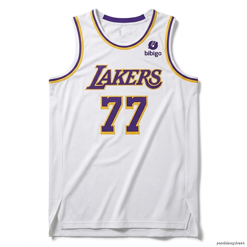 The No. 77 white basketball jersey of the Mavericks.