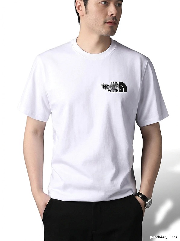 The North Face simple-style white T-shirt