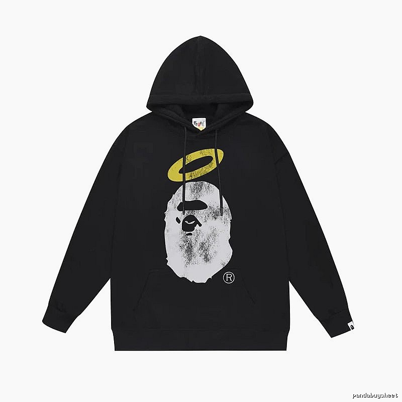 The trendy style of Bape sweatshirt in black.