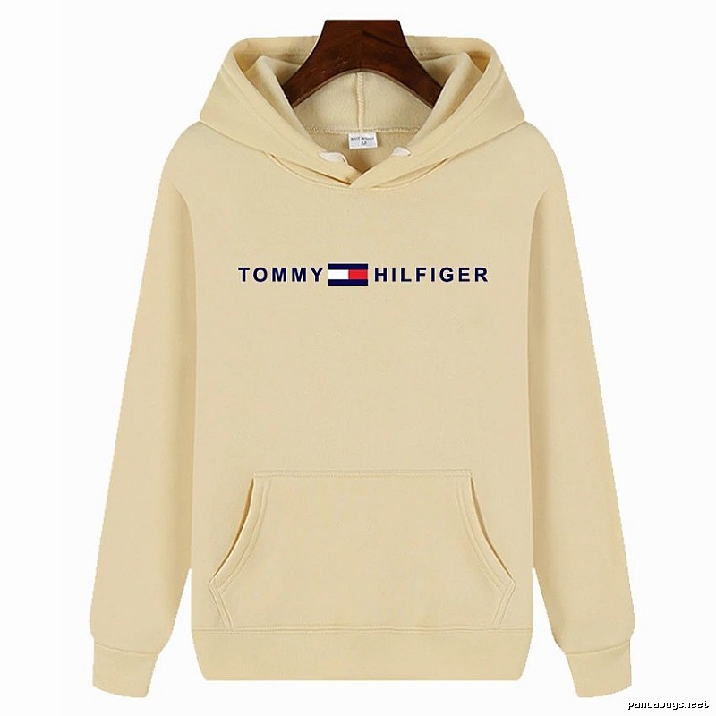 Tommy Hilfiger Patterned Logo hoodie White Tommy Hilfiger with Polished Detail