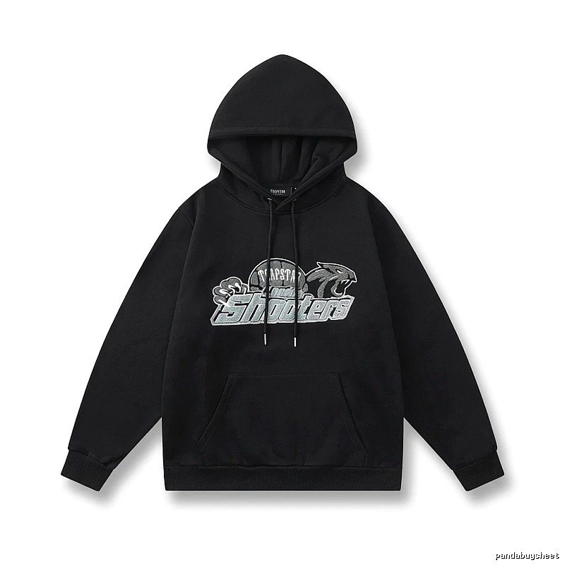 Trapstar - printed trendy and cool black hoodie