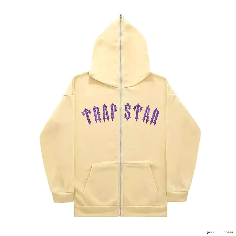Trapstar Statement Graphic zip hoodie Black Zip Pink for Easy Pairing