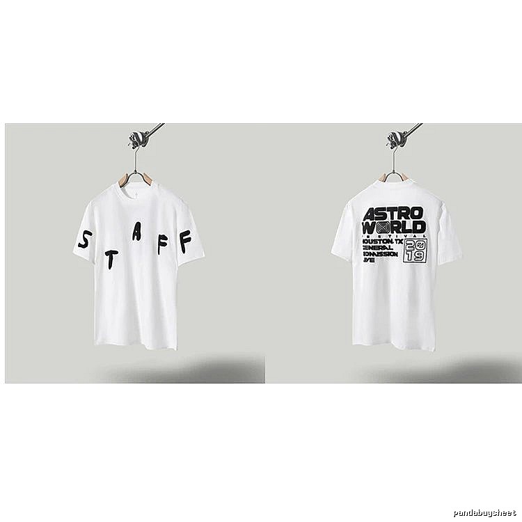 Travis Scott AstroWorld Street Style White T-Shirt