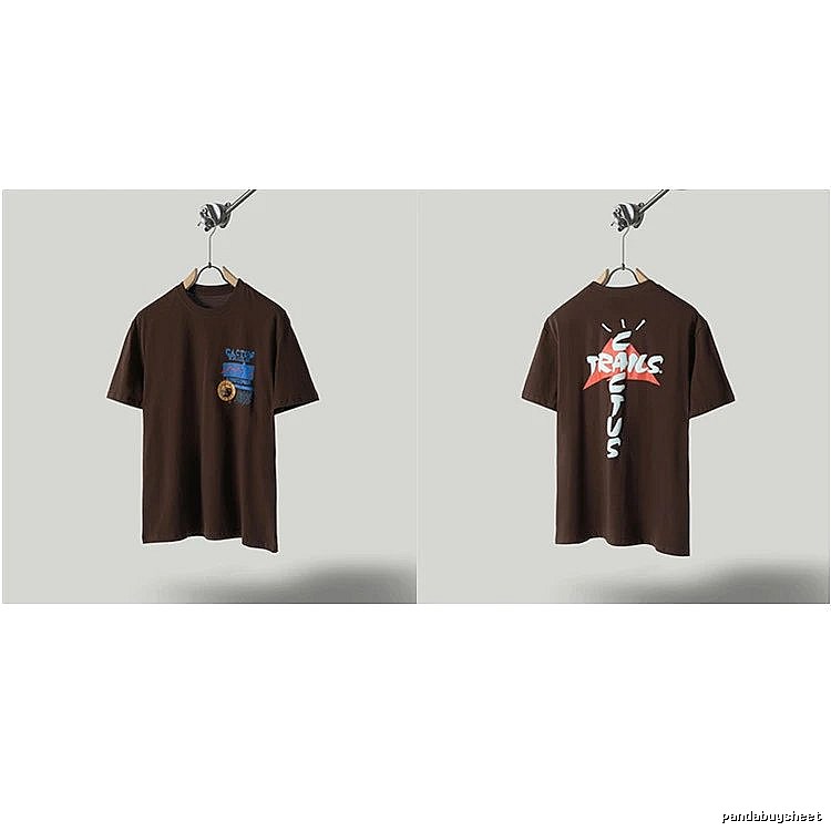 Travis Scott Cactus Graffiti Brown T-Shirt