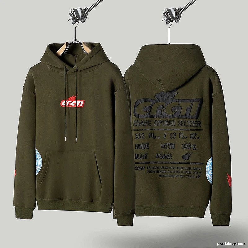 Travis Scott Logo Detail Graphic hoodie Green Printed Graphics with Relaxed Feel