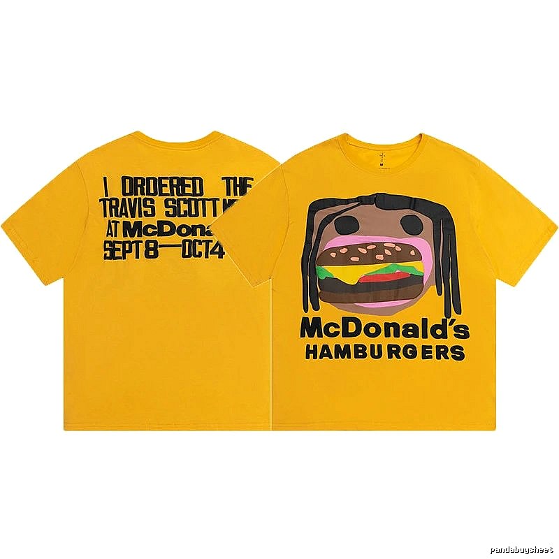 Travis Scott Statement Graphic T-shirt Brown Travis Scott for Easy Pairing