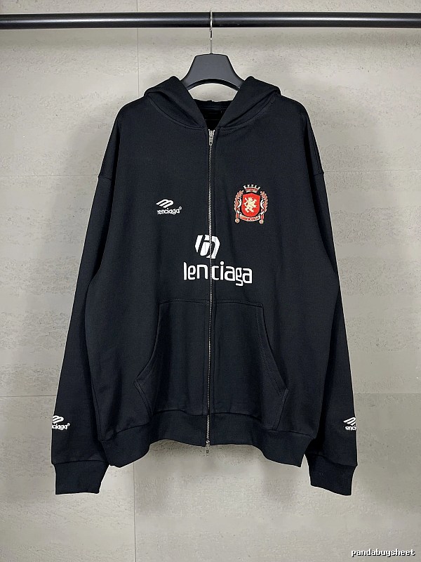 Valencia Classic Soccer hoodie Black Valencia Crest for Daily Styling
