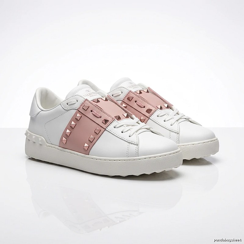 Valentino Rivet Fashionable White Shoes