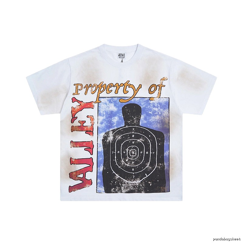 Valley Bullseye Distressed Street Style White T-Shirt