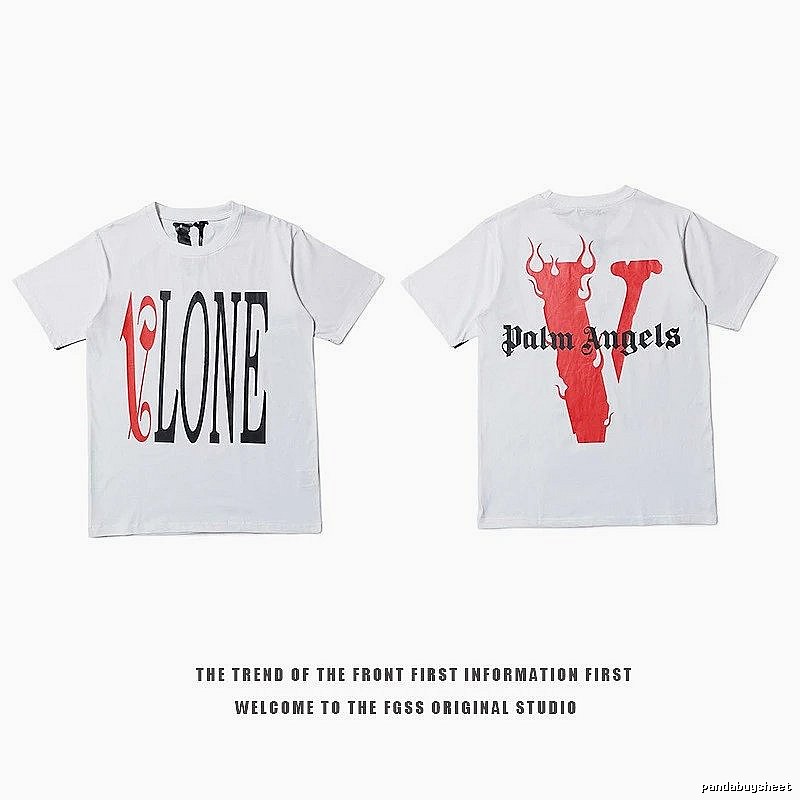 Vlone Resort Logo T-shirt Black Purple Vlone with Premium Look