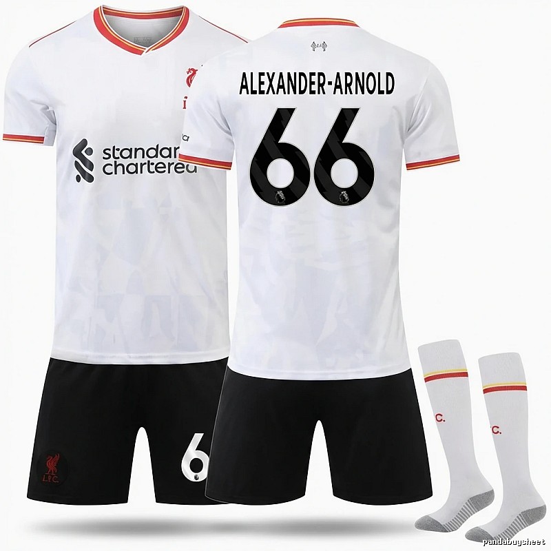 White football jersey No. 66 of LFC