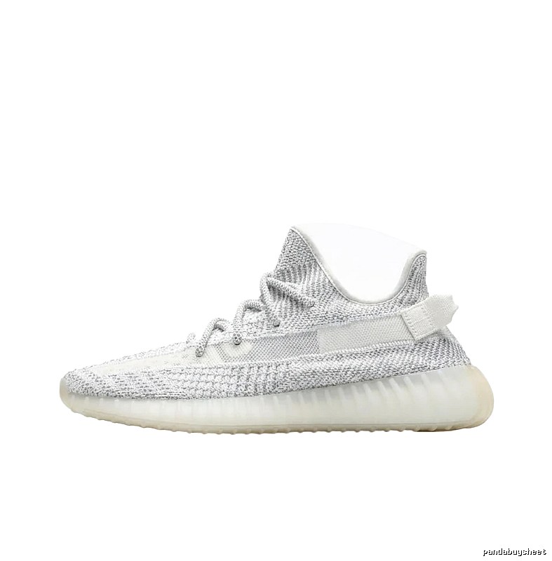 Yeezy 350 minimalist style white shoes