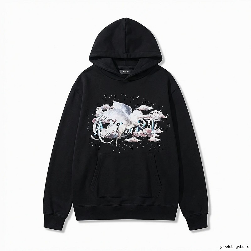 AMIRI Printed Trendy Black Sweatshirt