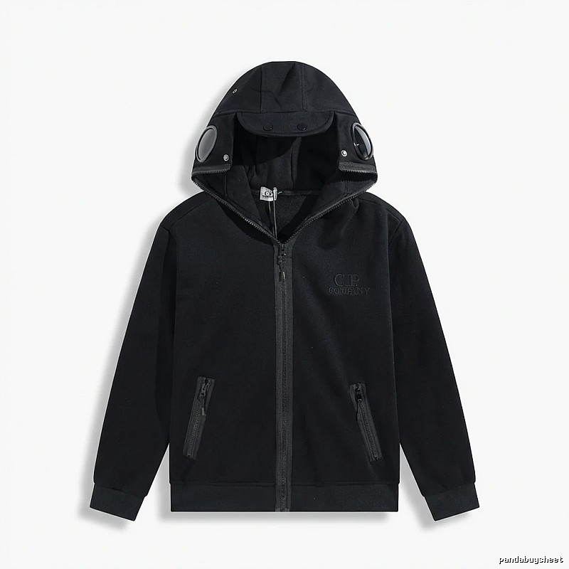 C.P. Functional Style Black Hoodie