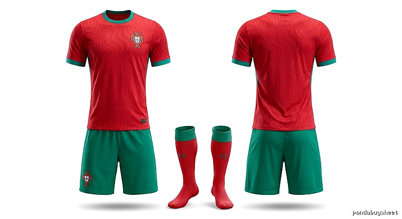 Portugal team's home jersey for the 26th - 27th season (red)