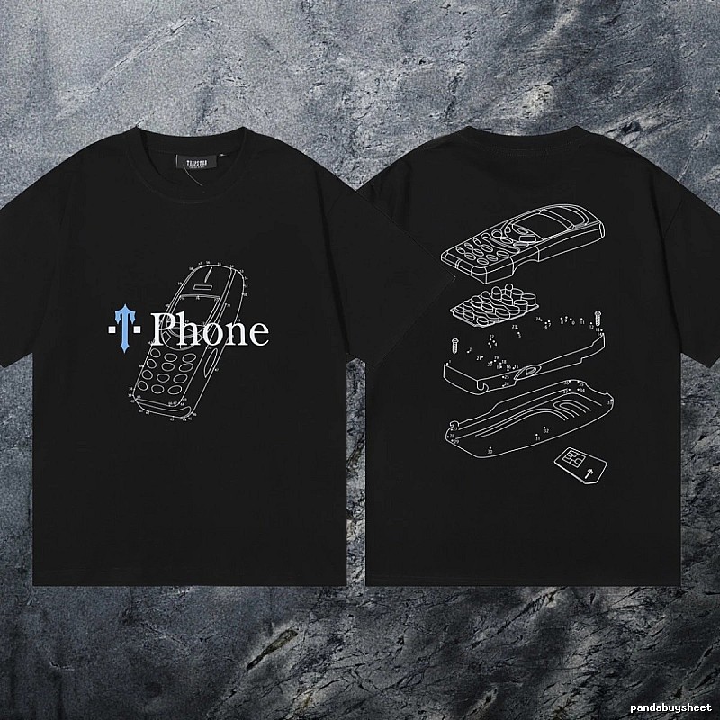 Trapstar Lightweight Keys graphic T-shirt Black White Key for Trend Styling
